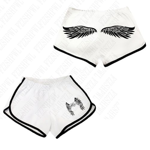 Imagen de Y2K Retro Millennium 2000s top pantalones cortos estampados para mujer pantalones cortos Vintage ple...