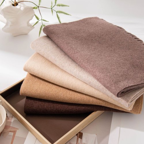 Bild von Eleganter Winter-Schal für Damen – Warme, Chunky Kaschmir-Optik mit Luxus-Quasten und Winddichter Pashmina-Wrap in 63 Farben