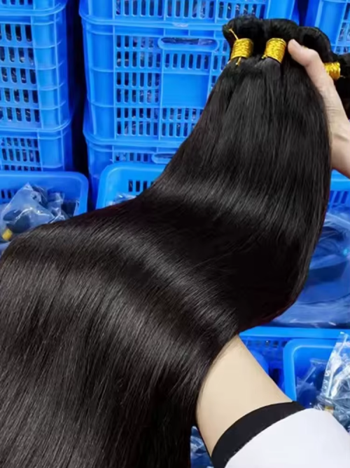 Afbeelding van 100% Maagdelijk Menselijk Haar Bundels - Braziliaans Recht Haar 30-40 Inch voor Natuurlijke Haarverlenging