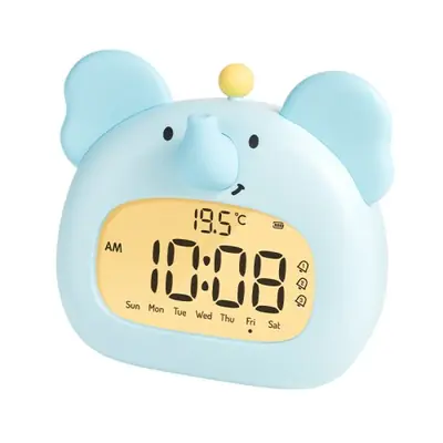 Image de Réveil LED Enfant Mignon Capybara avec Affichage Température