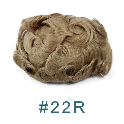Image de Toupet homme naturel 90% densité, base ultra fine en peau, cheveux humains