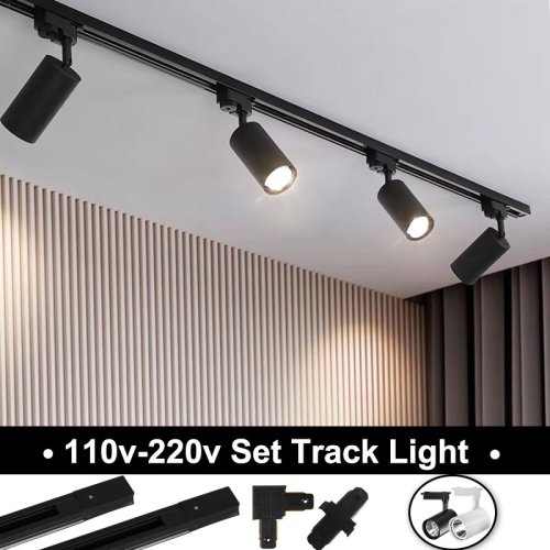 Imagen de Lámpara LED COB de Pista con 12W, 20W, 30W y 40W - Foco de Techo para Decoración Interior, Ideal para Tiendas, Hogar y Espacios Comerciales - Compatible con 110V y 220V