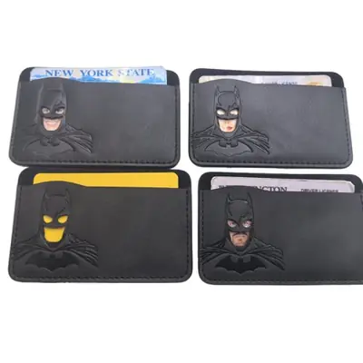 Image de Porte-Carte Super Héros Chauve-Souris en Cuir