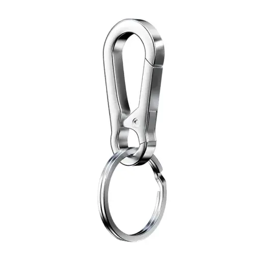Image de Porte-clés Mousqueton Vintage en Métal - Solide & Pratique
