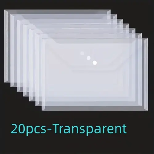 Image de 20 Pochettes A4 Transparentes Imperméables