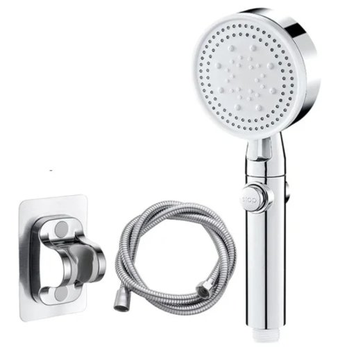 Immagine di Rubinetto da Doccia con Valvola Miscelatrice Triplo, Set Completo per Vasca e Doccia con Interruttore, Rubinetto Caldo e Freddo per Bagno Moderno