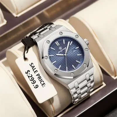 Image de Montre Homme Luxe Acier Inoxydable Étanche