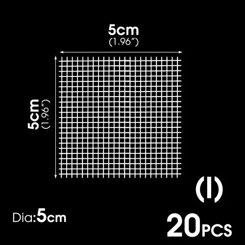 I x 20 pezzi-5cm-quadrato