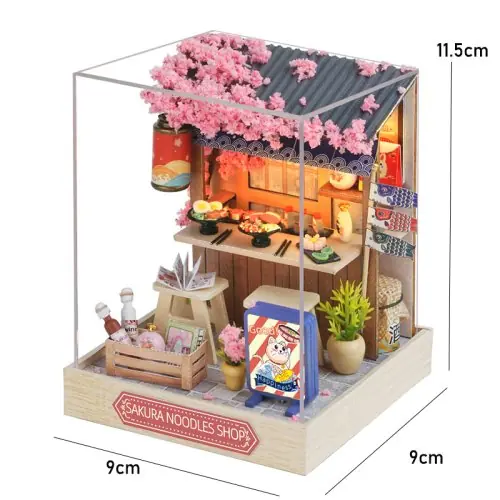 Image de Mini Maison de Poupée Chaton - Puzzle 3D en Bois