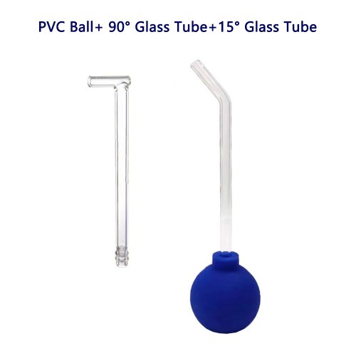 Imagen de Juego de kit de limpieza de piedras de amígdala | 15 ° +90 ° tubo de vidrio curvo + bola de succ...