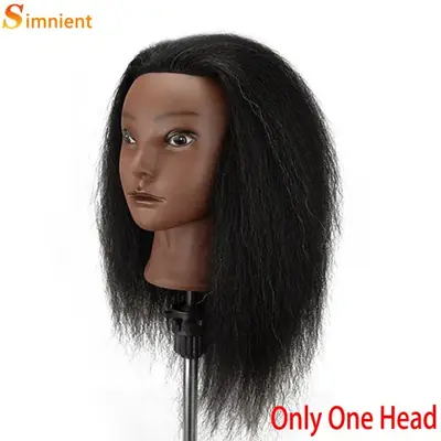 Image de Tête de Mannequin Africain pour Coiffure et Tressage