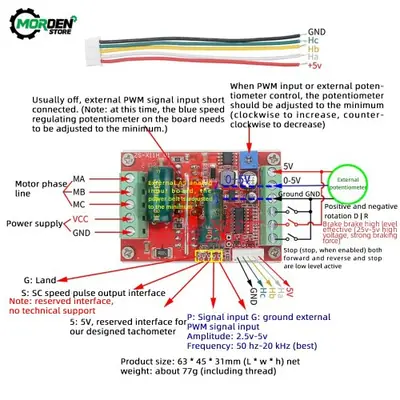 Image de Contrôleur BLDC 6-60V 400W - Puissant et Précis