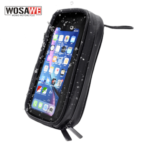 Imagen de Bolsa Magnética para Teléfono Móvil con Soporte para Tanque de Combustible de Motocicleta, Impermeable y Compatible con GPS y Navegación