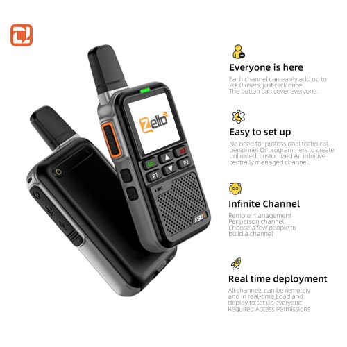 Immagine di Walkie Talkie LTE con Raggio 100 Miglia - Zello PTT WiFi Android