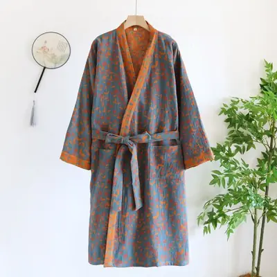 Image de Pyjama Robe en Coton Bio - Confort Absolu