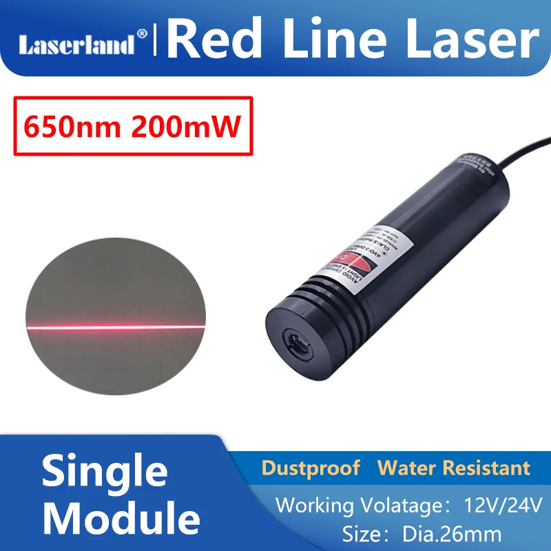 26mm rosso linea 200mW
