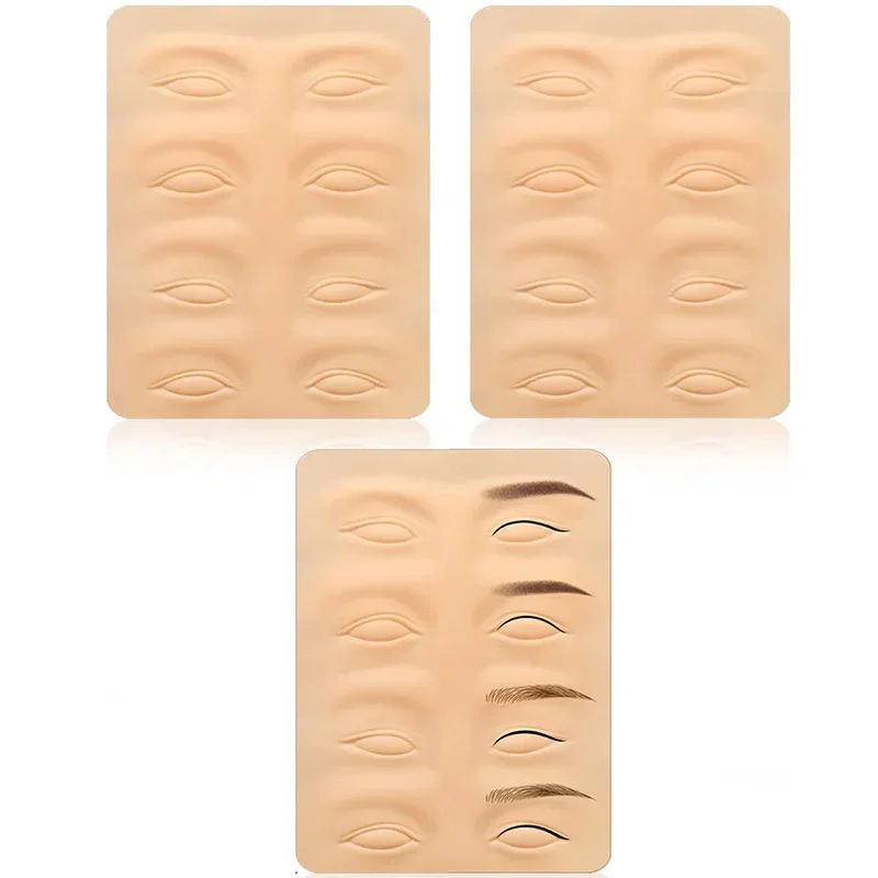 Image of Natural Latex Practice Skin for Microblading & Permanent Makeup Training – Realistic Eyebrow Tattoo Practice Kit with Eyeliner Tools