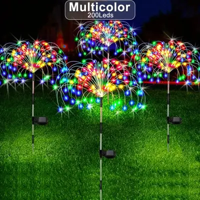 Image de Feux d'Artifice Solaire Extérieur - Éclairage de Fête