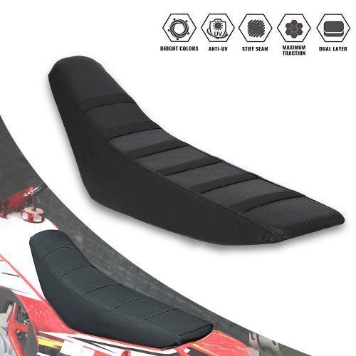 Imagen de Accesorios para motocicleta, funda de asiento suave con pinza Universal, resistente al agua para KTM, HONDA, Dirt Bike, bicicleta eléctrica todoterreno