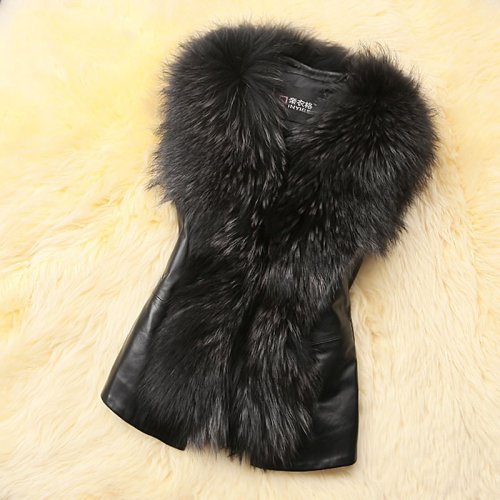 Image de Gilet Femme Faux Fourrure Col Renard - Style Hiver 2026