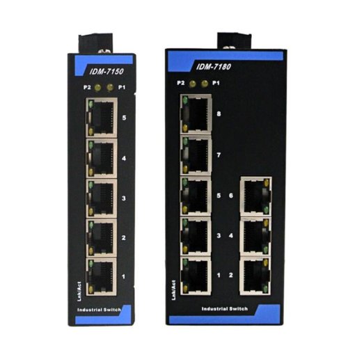 Bild von Industrie-Ethernet-Switch mit 5/8 Ports – Robust & Zuverlässig