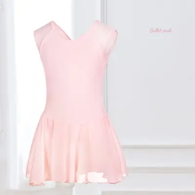 Image de Robe de Ballet pour Filles - Justaucorps en Coton avec Jupe en Mousseline