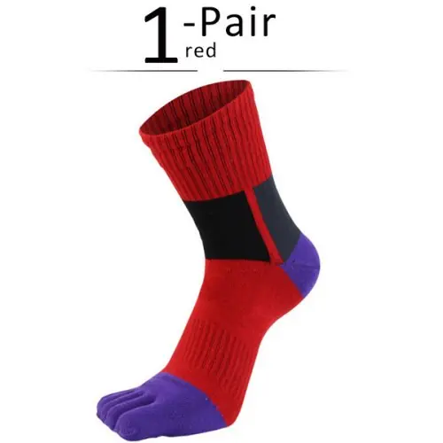 Image de Chaussettes de sport à 5 doigts homme compression respirantes
