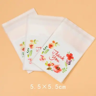 Image de 100 Pochettes Fleuries Auto-Adhésives - Idéales pour Bijoux & Cadeaux