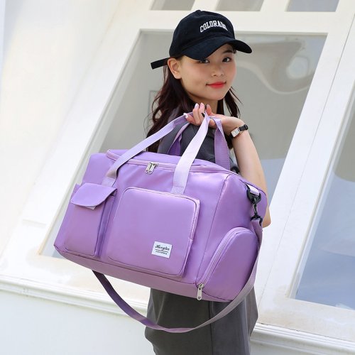 Immagine di Borsa da Viaggio Extra Large con Scomparto Bagnato/Asciutto – Ideale per Yoga, Fitness, Weekend e Viaggi All'Aperto