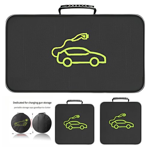 Afbeelding van Waterdichte Draagtas met Oplaadkabel en Stekkers voor Elektrische Auto's – Brandvertragende Opbergcontainer voor EV Opladers en Stopcontacten