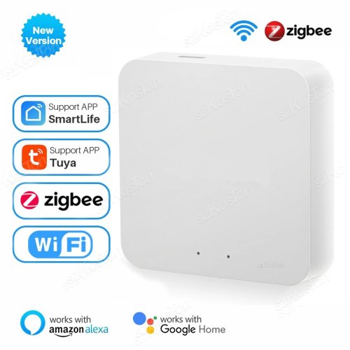 Imagen de Tuya Zigbee 3,0 Hub de enlace puente inalámbrico para hogar inteligente aplicación remota dispositiv...