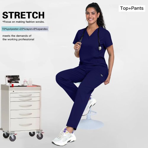 Immagine di Uniforme Medico Multicolore Unisex – Comfort e Stile per Ospedali e Cliniche