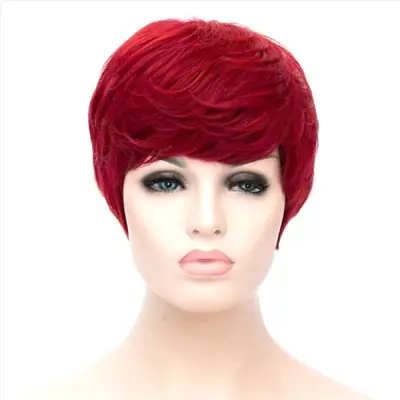 Image de Perruque Courte Bouclée Afro Synthétique