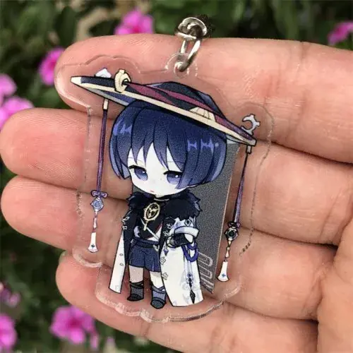 Image de Porte-clés Tartaglia Scaramouche Genshin Impact - Accessoire Cosplay