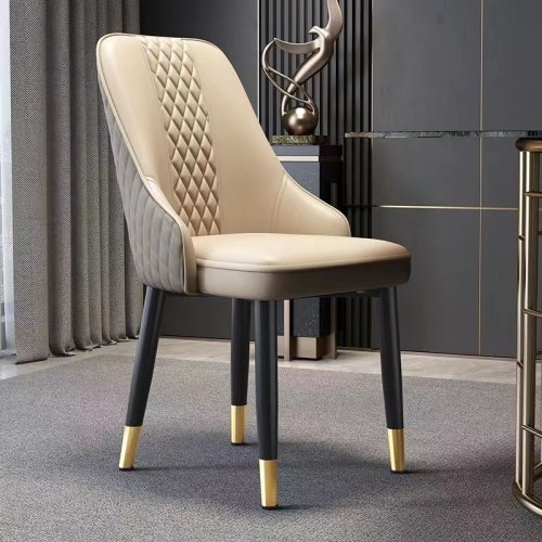 Image of Modern Nordic Cat Paw Design Dining Chair with Luxurious Backrest – Simple, Lightweight & Stylish Home Furniture for Living Room or Hotel Use