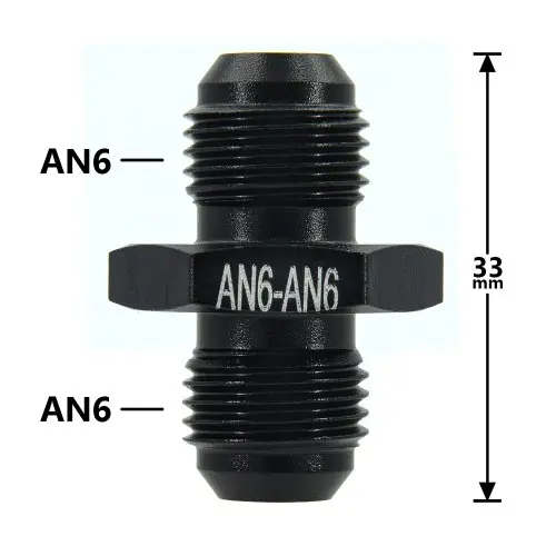 Image de Adaptateur Tuyau Carburant Alu AN6-AN12 à M14-M18 - Raccord Fileté