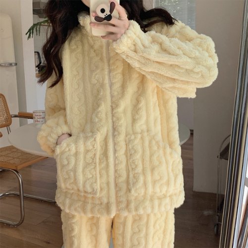 Afbeelding van Warm & Comfortabel Flanel Pyjama Set voor Vrouwen