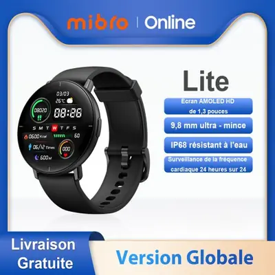 Image de Montre Connectée Mibro Lite - Écran AMOLED HD & Étanche IP68