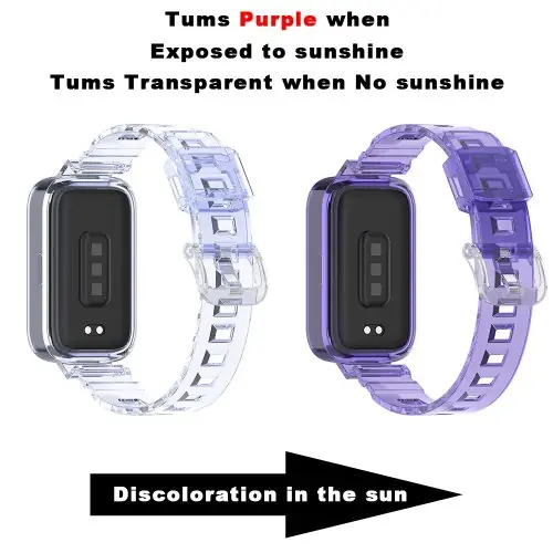 Image de Bracelet de Montre Intelligent Changeant de Couleur au Soleil