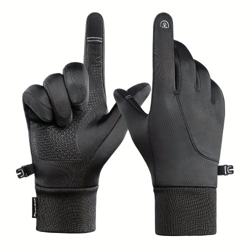 Afbeelding van Winddichte Winterhandschoenen voor Heren en Dames – Verwarmde, Antislip en Gebreide Handschoenen voor Fietsen, Autorijden en Buitenactiviteiten