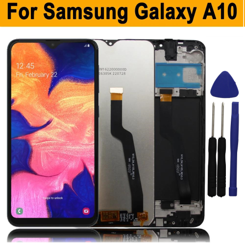 Afbeelding van LCD-scherm met touch screen digitizer voor Samsung Galaxy A10 (A105, SM-A105F, SM-A105G, SM-A105M, SM-A105FN) - Vervangingsdisplay met hoge kwaliteit