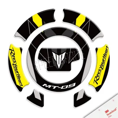 Image de Autocollant 3D Protection Réservoir Moto MT09