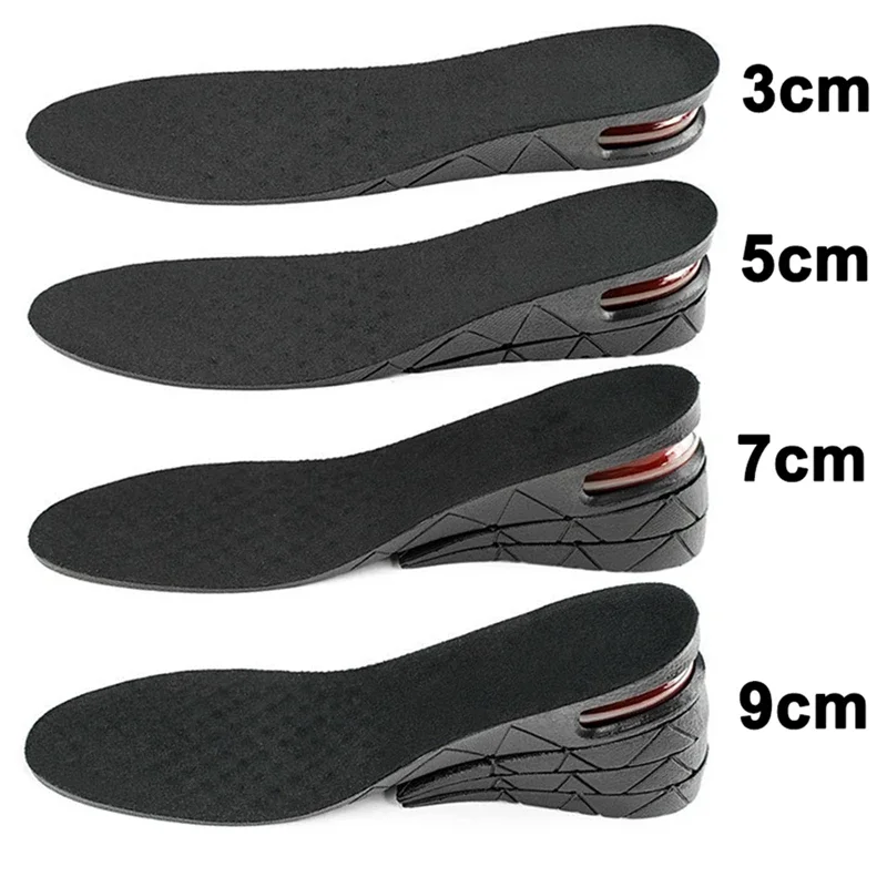 Zdjęcie 1Para wkładek zwiększających wysokość do stóp 3cm 5cm 7cm 9cm wkładki do butów o różnej wysokości mężczyźni kobiety wkładki do butów amortyzujące powietrze