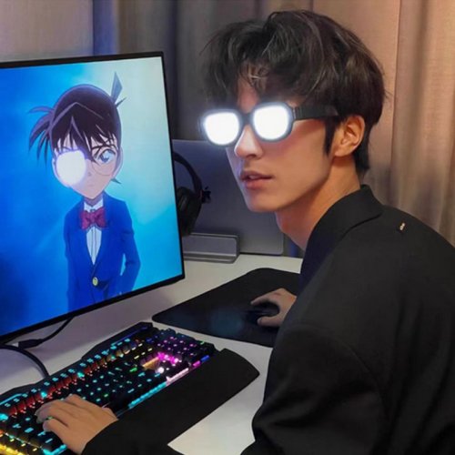 Afbeelding van Gloeiende Bril met LED Lichtjes voor Conan Cosplay – Anime Kostuum Accessoire voor Mannen en Vrouwen, Perfect voor Halloween en Feesten