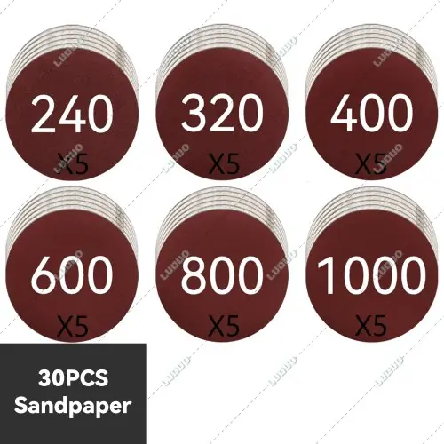 30 pièces, grain 240-1000