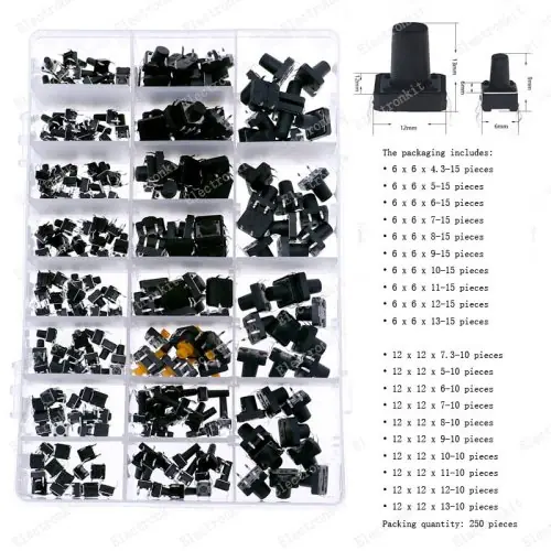20value 250pcs mezcla