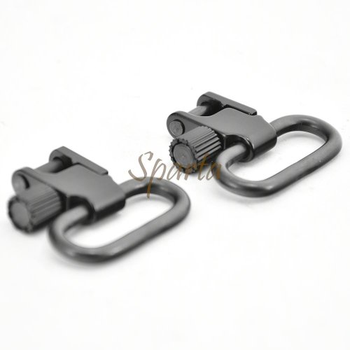 Image of Quick-Release Locking Sling Swivels for 1-inch and 1.25-inch Hunting Firearms – Durable Steel Shoulder Strap Mounts in 2, 10, or 20-Pack