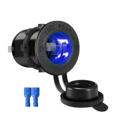 Image de Prise Allume-Cigare Étanche 12V/24V - Adaptateur Universel pour Voiture, Bateau, Moto