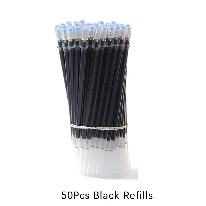 Image de Stylos Gel Kawaii 54 pcs - Bleu, Rouge, Noir