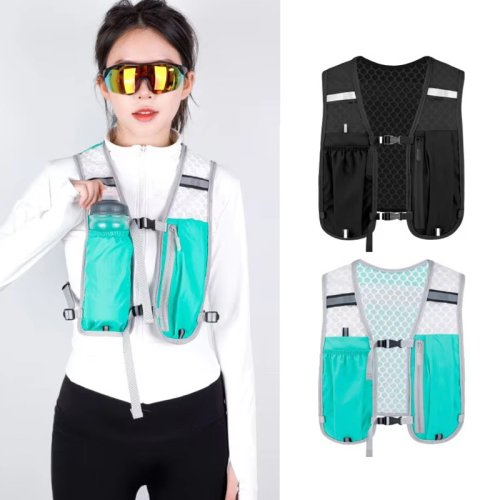 Afbeelding van Ultralichte Hydratatie Vest voor Heren – Ademend Joggingvest met Waterfles van 500ml, Ideaal voor Marathon, Fietsen en Outdoor Sport